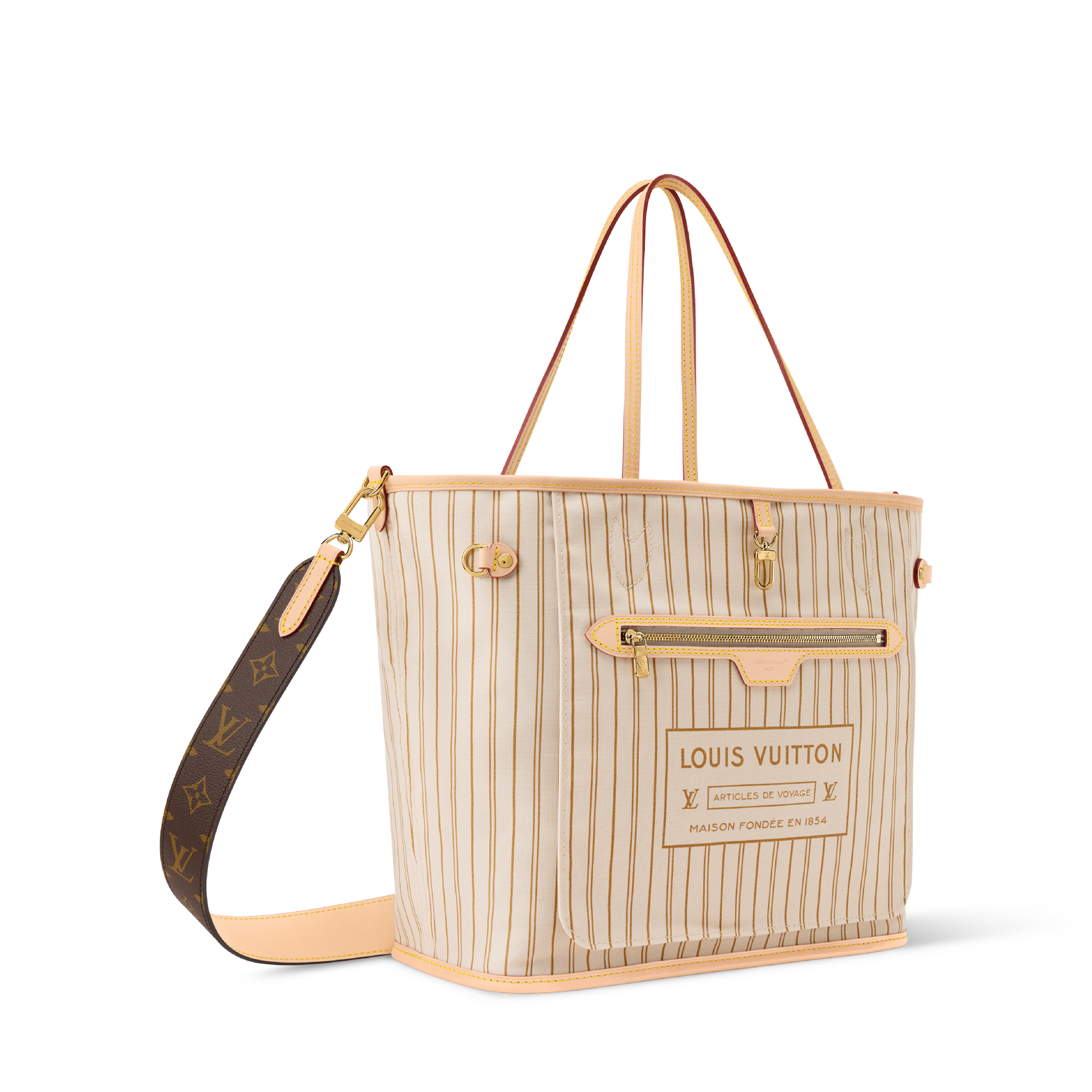 Neverfull Inside Out MM Bag - Luxury Monogram Canvas Beige | LOUIS